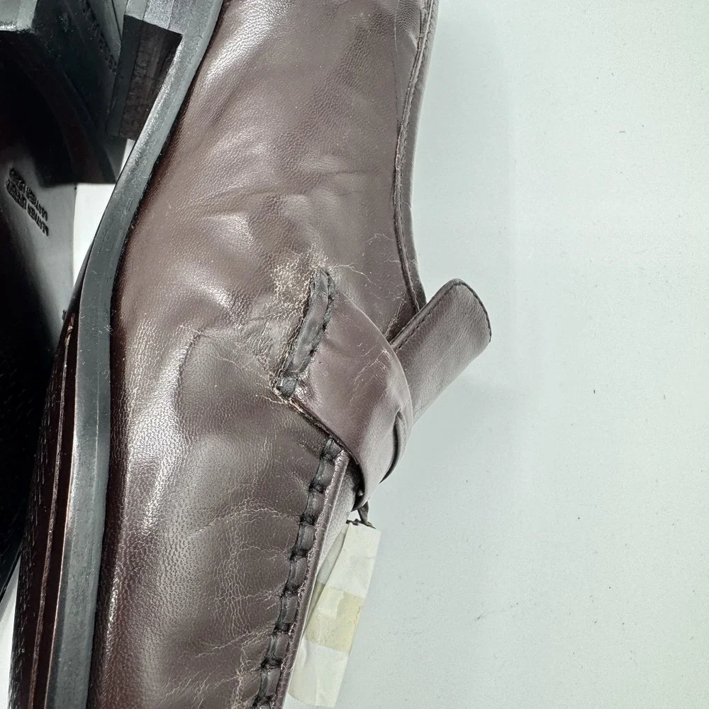 Nunn Bush Tassel Loafers Mens‎ 10M Burgundy Leather Kiltie Dress Shoes Preppy